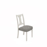 Taranto Set of 2 White and Gray Dining Side Chair