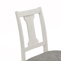 Taranto Set of 2 White and Gray Dining Side Chair