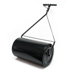 Combination Push/Tow Lawn Roller with Easy-Turn Plug, 14 by 24" 60L/16 GALLON,for Garden, Farm, Park, Black