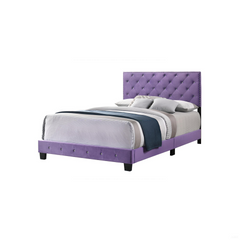 Transitional Purple Full Bed With Support