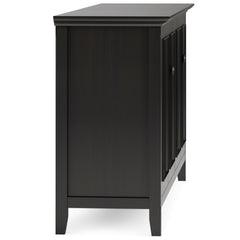Amherst 66 inch Wide Solid Wood Transitional 4 Door Storage Cabinet in Hickory Brown