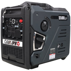 Super quiet Inverter Generator 5.5KW portable generator electric&remote start, foldable handle with wheels, 224cc 4 stroke EPA compliant, Gas&LPG Dual Fuel, With CO Sensor for more safety using