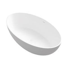 67" Premium Solid Surface Deep Soaking Bathtub