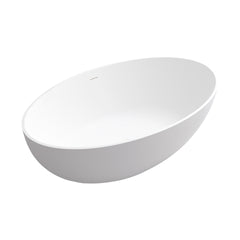 67" Premium Solid Surface Deep Soaking Bathtub