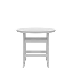 HDPE Bar Table, Dining Table, Patio Bar Set ,Counter Height Table For Outdoor White + Gray
