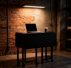 Folding Desk Small Foldable Desk for Small Space, 31.5 Inches Writing Computer Desk in Study, Home Office Foldable Office Desk for Bedroom 80*58,black