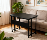 Folding Desk Small Foldable Desk for Small Space, 31.5 Inches Writing Computer Desk in Study, Home Office Foldable Office Desk for Bedroom 80*58,black