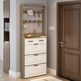 NEW OAK color shoe cabinet with 3 doors 2 drawers with hanger,large space for storage