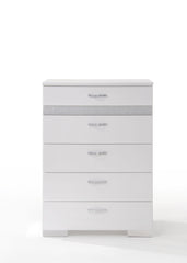 Naima II White High Gloss Finish Chest