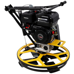 Power Trowel, 22.5" Walk-Behind Cement Trowel with Float Pan, 7HP Gas-Powered Smooth Concrete Surface Finisher
