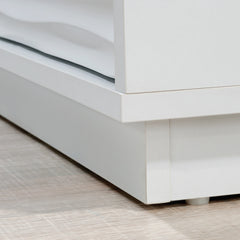 Coastal Bookcase With Lower Drawer, White finish