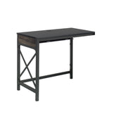 Desk Return 36" with Expanded Workspace, Brown finish