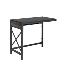 Desk Return 36" with Expanded Workspace, Brown finish