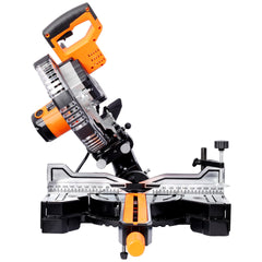 10inch Dual Bevel Double Speed Sliding Miter Saw with LED, 48T Blade,0-45° Bevel,2-Speed 5000/3200 RPM,15Amp Miter Saw with Extension Table,3.5x13in Cutting Capacity