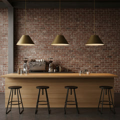 22 inch Diameter Integrated LED Brass Pendant