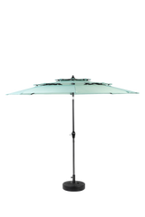 Aluminium 10ft 3 Tier Auto-tilt Umbrella ,Outdoor Patio Umbrella - Market Table Pool Deck Umbrella (Base Not Included) - ( Light green )