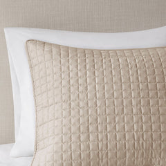3 Piece Reversible Quilt Set Khaki King/Cal King