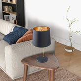 New Design Small Modern Stylish Desk Lamp In Stock In The United States, Easy To Install, Used for Bedside Table Lamp, Lustrous Table Lamp - Black outer and Gold inner 110~120V