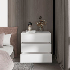 White 3-Drawer Dresser