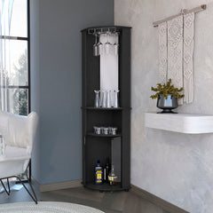 Lisbon Kitchen Island, 3-Tier Shelf and Large Workstation