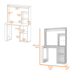 Oklahoma Tall Pantry Cabinet, Cupboard Storage Organizer with 5-Shelf