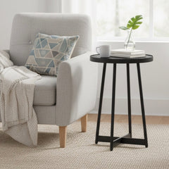 Ranlo Modern Round Accent Table