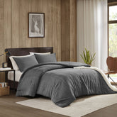 2PCS Twin/Twin XL Twill Washed Comforter Set