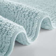 1 PCS 17x24" 100% Cotton Tufted 3000 GSM Reversible Bath Rug Blue