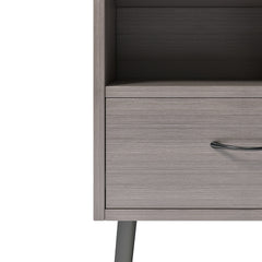 Two sets of Nightstand,modern style bedside table, With storage drawers and open wooden shelves, Suitable for living rooms, Bedrooms and small spaces. Decorative bedside tables in two sets, Easy to as