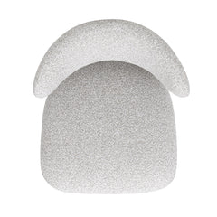 Locke 26.5" Modern Upholstered Counter Stool with Wood Frame, Salt & Pepper Boucle