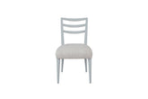 Ladderback Side Dining Chair is Ocean Colored Finish Set of 2