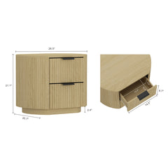 Nightstand in Natural Oak