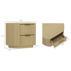 Nightstand in Natural Oak