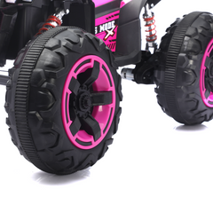 Ride On Toy Car,12V Electric ATV Car for Kids, 4 Wheeler Electric Toy Car with Bluetooth,light,Leather Seaters,,for Boys,Girls,indoor and out door