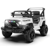 12V Kids Ride On Electric Truck Car W/Parents Control,2WD,Four-wheel suspension,Early education function,Adjustable volume,USB,MP3,Bluetooth,Microphone jack,Power display,LED lights For kids aged 1-4.