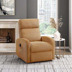 Contemporary Power Lift Chair Recliner 1pc Yellow Plush Corduroy Upholstery Comfort Side Pocket Plywood Living Room Furniture