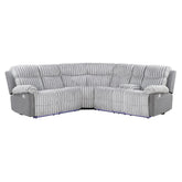 Bruni Grey Sectional with LED