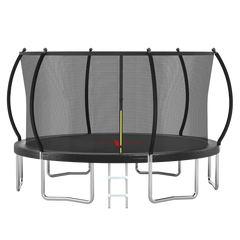 YC 14FT trampoline Pumpkin- Standard- Black