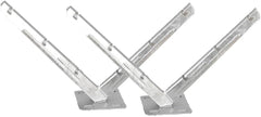 Razor Wire Bracket - Barb Wire Extension Bracket - Galvanized V Bracket - Roll Concertina Garden Fence Wire Bracket - 1 Pair