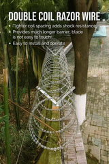 Razor Wire Bracket - Barb Wire Extension Bracket - Galvanized V Bracket - Roll Concertina Garden Fence Wire Bracket - 1 Pair