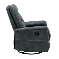 Gray Swivel Gliding Recliner