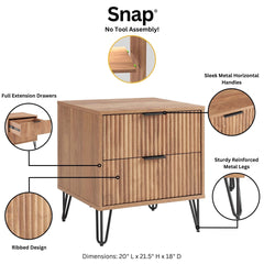 Nightstand in Golden Brown