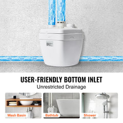 Utility Sink Pump Laundry Sink Drain Pump System 1/3 HP 1500 GPH 18ft Head