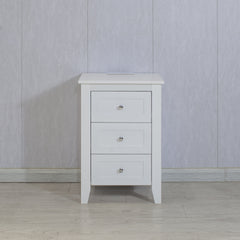 White 3 Drawer Nightstand with Charging Station and USB Ports & Power Outlets,Wooden Bed Side Table/End Table Modern Night Stands for Bedrooms