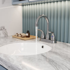 Bothwa Home 12.06" CUPC Certified 2-handle Bathroom Sink Faucet (Chrome Finish)