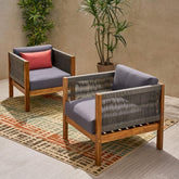 LAUREL OUTDOOR CLUB CHAIR (Set of 2)