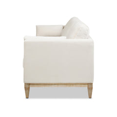 Knox 84" Modern Farmhouse Sofa, French beige Performance Velvet