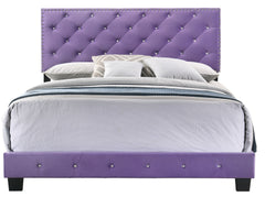 Enchanting Purple Transitional Queen Bed