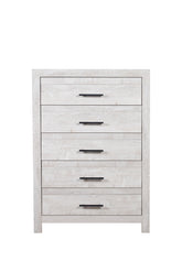 Modern Style 5-Drawer Chest Made with Wood in Natural Rustic same as G150108556 (NJ inventory)
