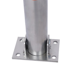 Parking bollard,pole barrier with lock ,car parking protection posts,home garage street decor ,parking barrier Round gray